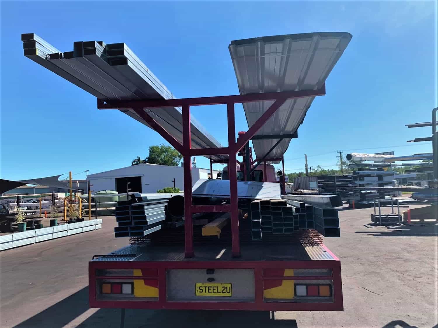 Sheets on Truck — Top End Steel Supplies In Pinelands, NT