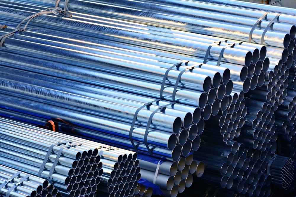 Close-up Of A Steel Pipe